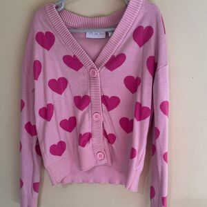 Pink Heart Sweater